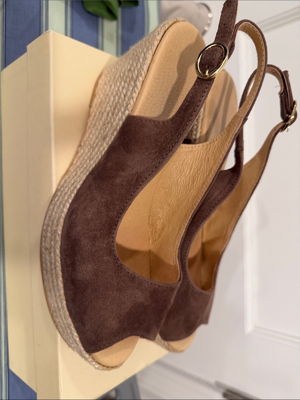 Cordani Sandal in Chocolate Suede